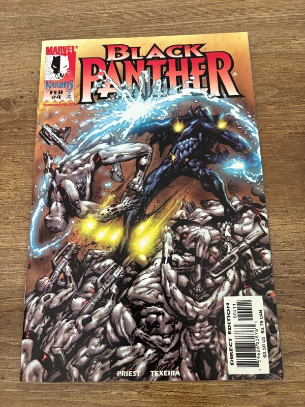 Black Panther #4 (Marvel Comics, 1977), raw comic book in NM condition — front cover