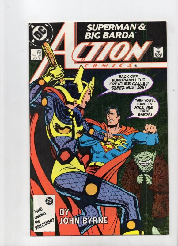 Action Comics #592 (DC Comics, 1987), raw comic book in VF/NM 9.0 condition — front cover