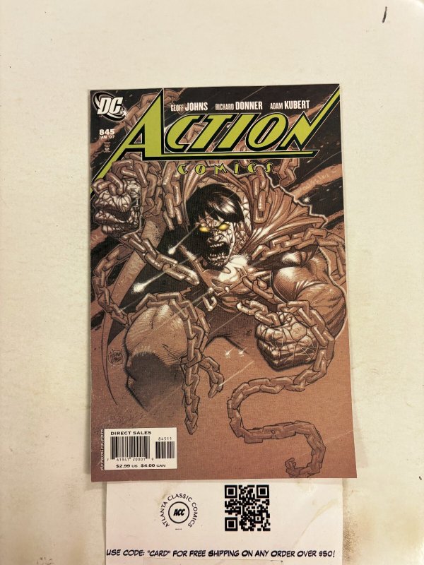 Action Comics #845 (DC Comics, 2007), raw comic book in NM condition — front cover