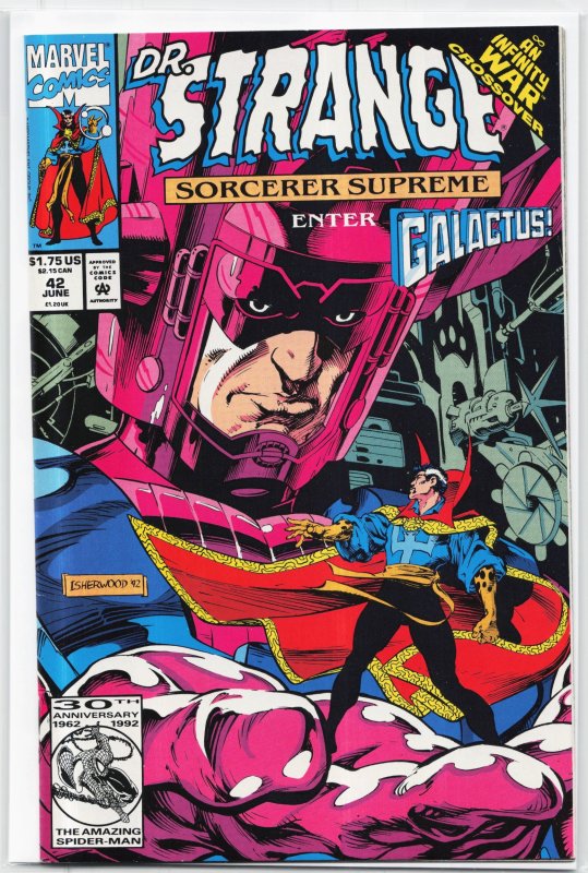 Doctor Strange, Sorcerer Supreme #42 (Marvel Comics, 1992), raw, ungraded comic book — front cover