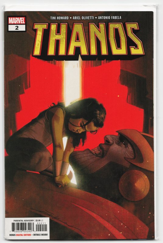 Thanos #2 (Marvel Comics, 2019), raw, ungraded comic book — front cover
