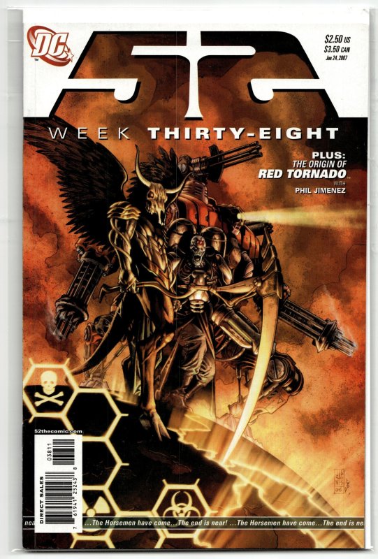 52 #38 (DC Comics, 2007), raw, ungraded comic book — front cover