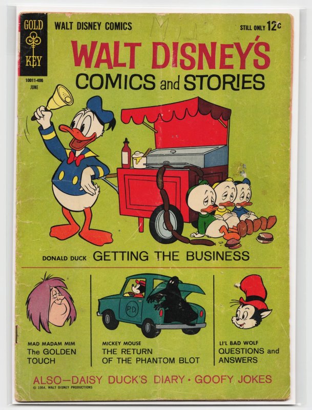 Walt Disney's Comics and Stories #285 (1964), raw, ungraded comic book — front cover