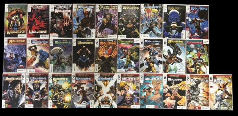 Wolverine #23-50 Run Lot 1st Hellverine Appearance Marvel Comics 2020 (Marvel Comics, 2020), raw, ungraded comic book — front cover