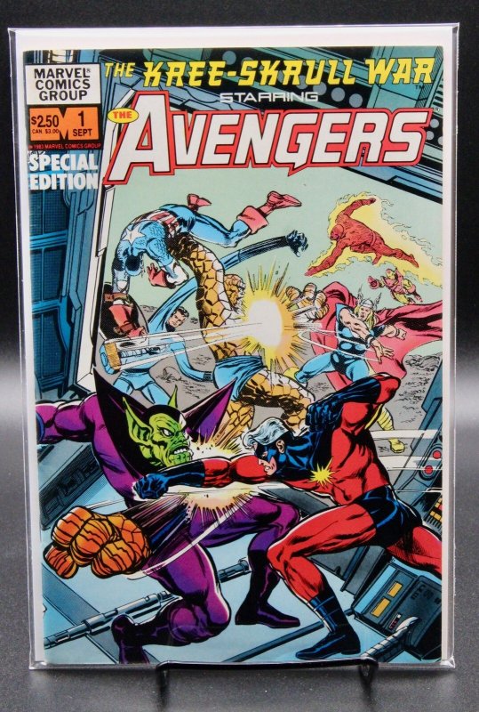 Avengers: Kree-Skrull War Special – Marvel Comics (1983) Vf/nm (Marvel Comics, 1983), raw comic book in VF/NM condition — front cover