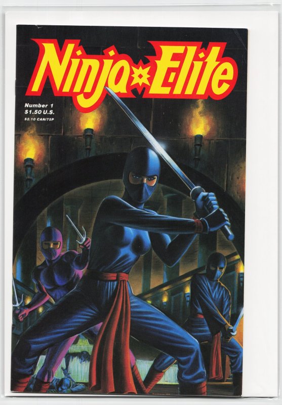 Ninja Elite #1 (1987), raw, ungraded comic book — front cover