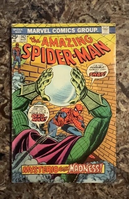 The Amazing Spider-Man #142 (Marvel Comics, 1975), raw, ungraded comic book — front cover