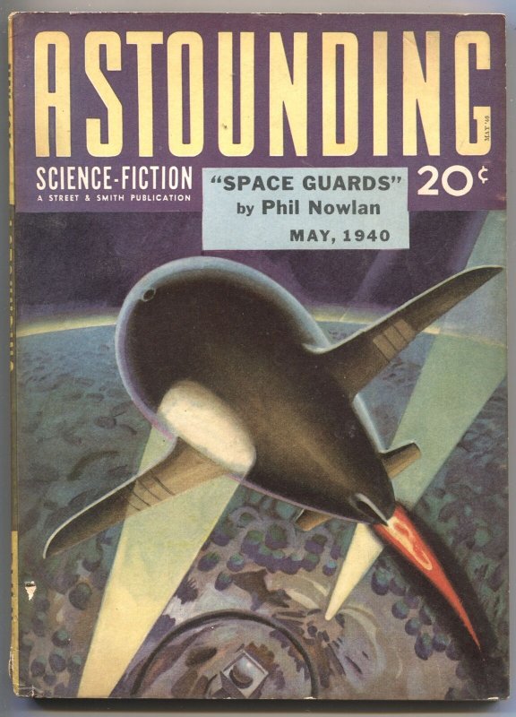 Astounding Science-Fiction---May 1940---L Ron Hubbard---Pulp Thrills (Street & Smith, 1940), raw, ungraded comic book — front cover
