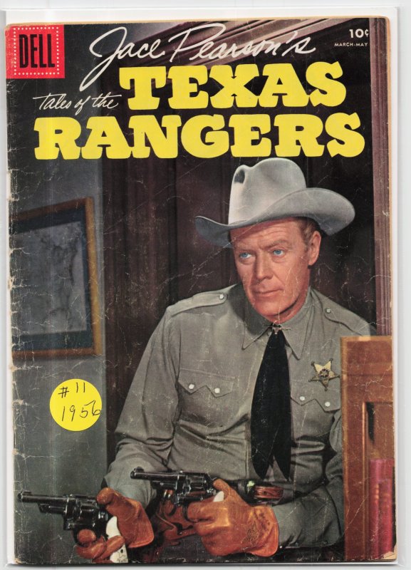 Jace Pearson's Tales of the Texas Rangers #11 (Dell, 1956), raw, ungraded comic book — front cover