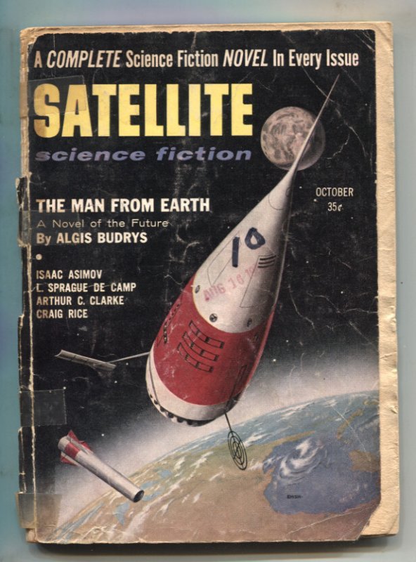 Satellite Science Fiction #1 (1956), raw, ungraded comic book — front cover