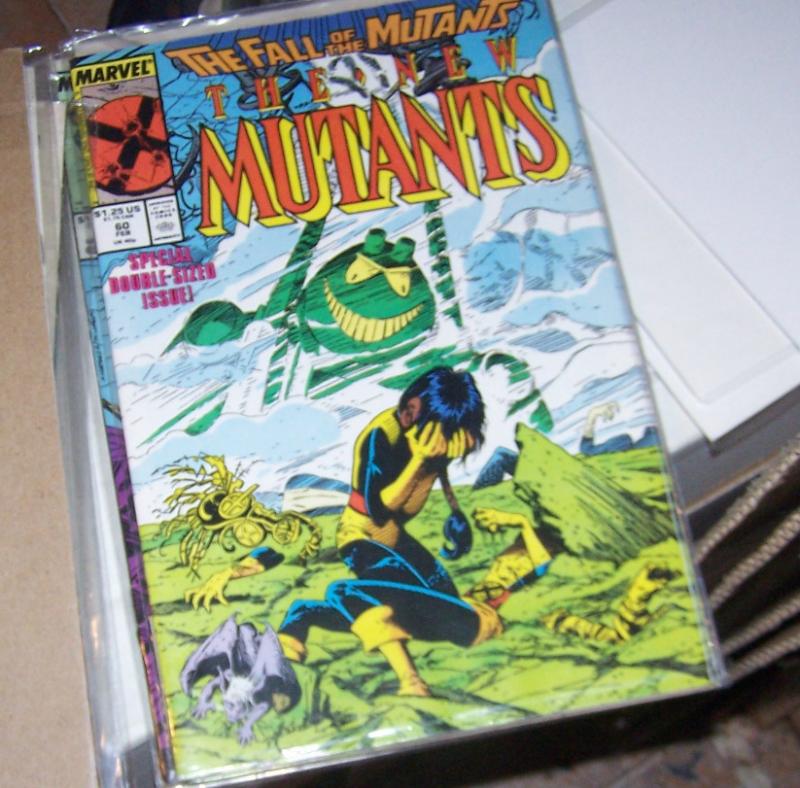 New Mutants #60 (Marvel Comics, 1987), raw, ungraded comic book — front cover
