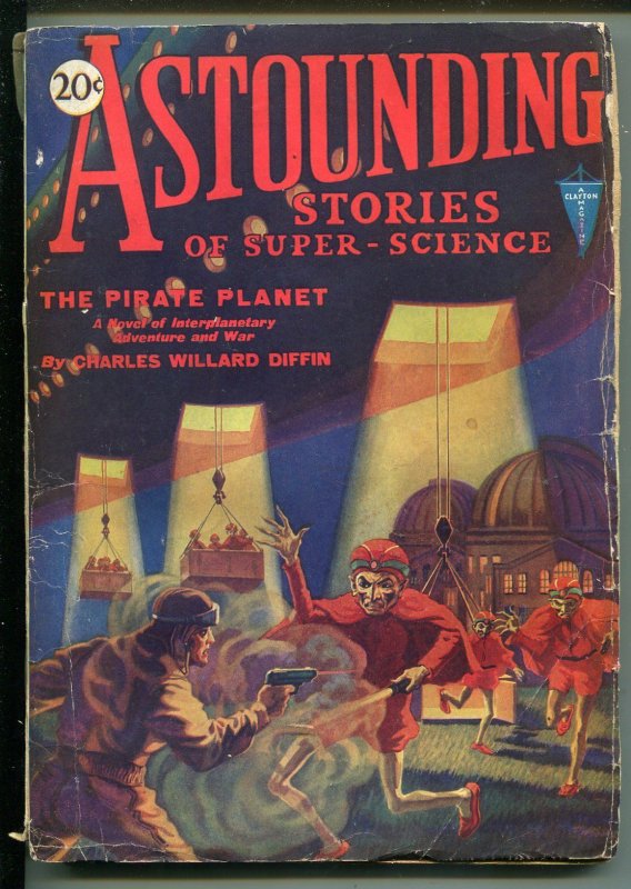 Astounding Stories 11/1930-Clayton-Pirate Planet ROUSSEAU-CUMMINGS-good/vg (Clayton Magazines, 1930), raw, ungraded comic book — front cover