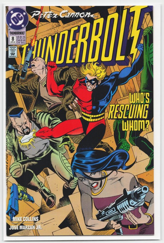 Peter Cannon - Thunderbolt #8 (1993), raw, ungraded comic book — front cover