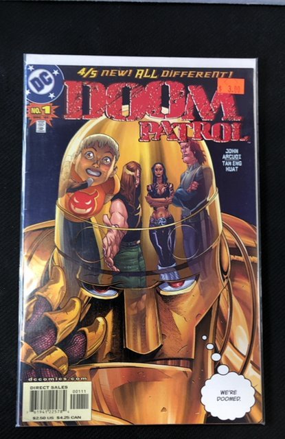 Doom Patrol #1 (DC Comics, 2001), raw, ungraded comic book — front cover