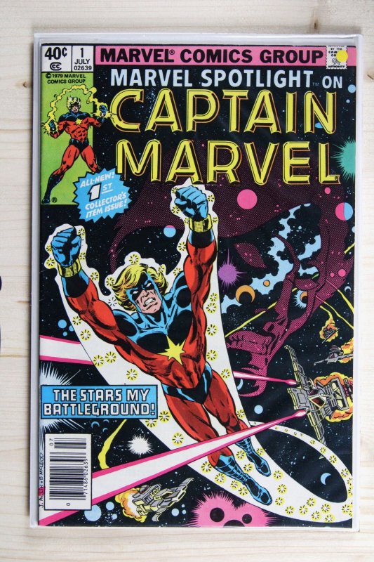 Marvel Spotlight #1 (Marvel Comics, 1979), raw comic book in NM- 9.2 condition — front cover