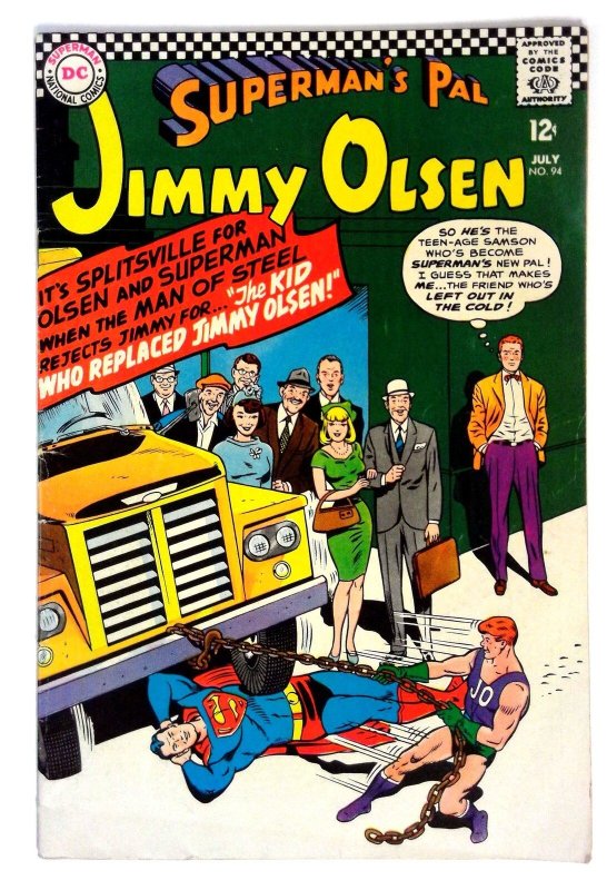 Superman's Pal Jimmy Olsen #94 (DC Comics, 1966), raw comic book in VG/FN condition — front cover