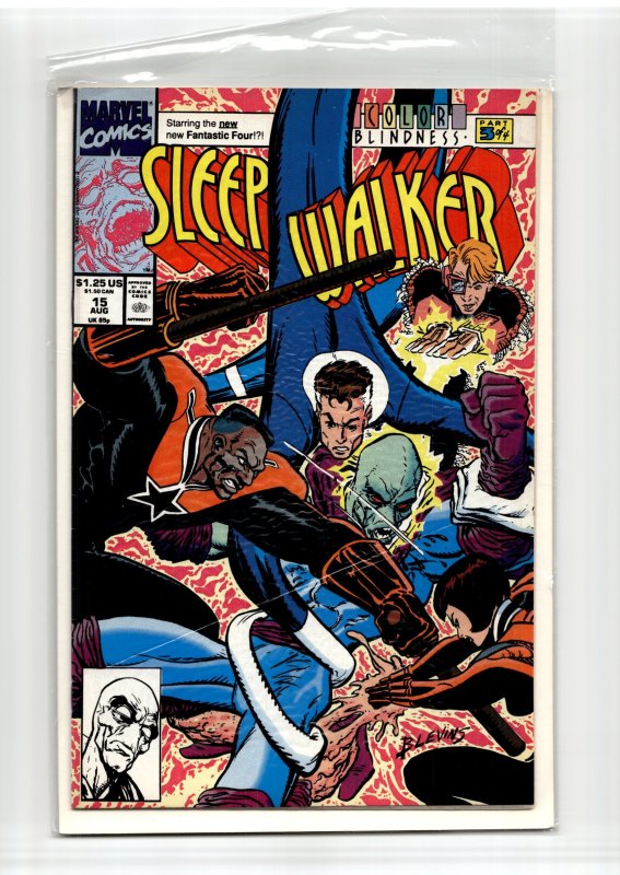 Sleepwalker #15 (Marvel Comics, 1992), raw, ungraded comic book — front cover