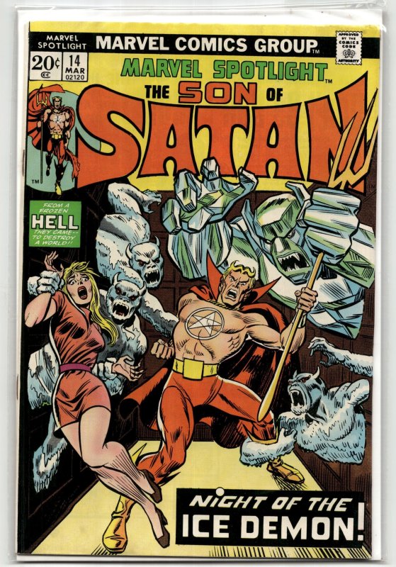 Marvel Spotlight #14 (Marvel Comics, 1974), raw, ungraded comic book — front cover