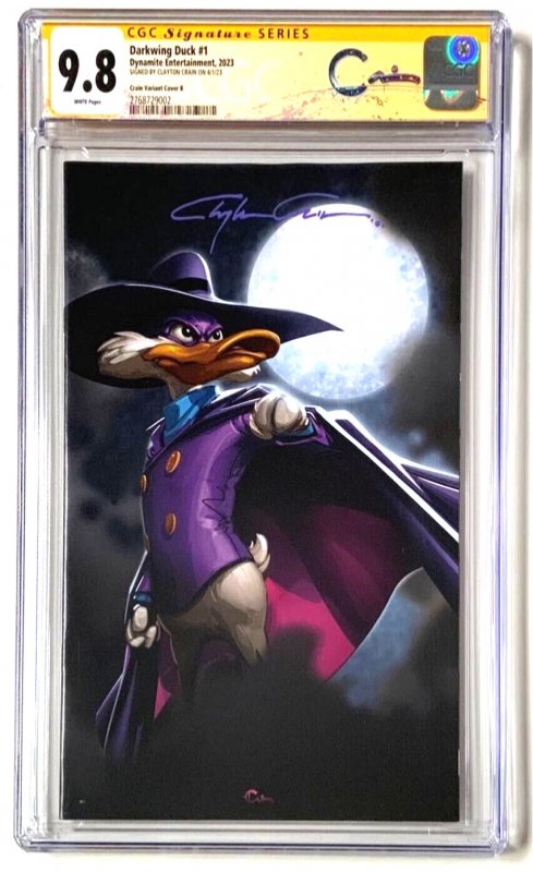 Darkwing Duck #1 (Dynamite Entertainment, 2023), CGC 9.8 graded comic book, Signature Series label — front cover in its holder