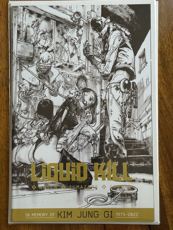 Liquid Kill #1 (2023), raw comic book in NM+ 9.6 condition — front cover