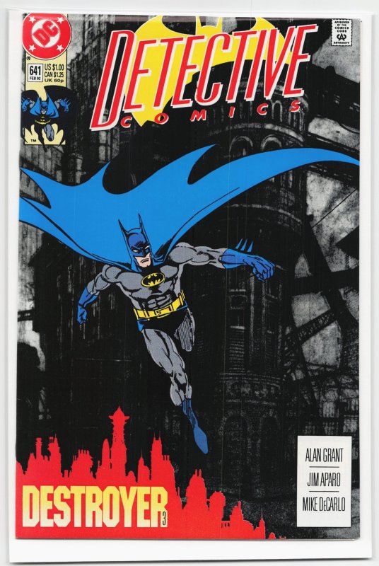 Detective Comics #641 (DC Comics, 1992), raw, ungraded comic book — front cover