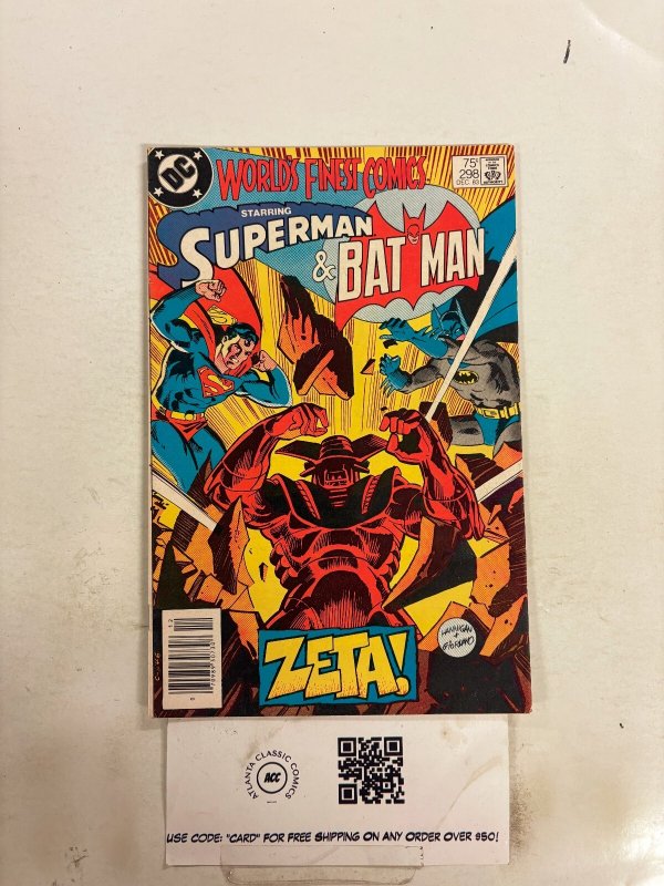 World's Finest #298 (DC Comics), raw comic book in NM condition — front cover