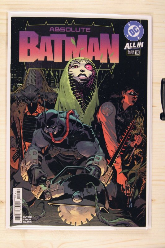 Absolute Batman #18 (DC Comics, 2026), raw comic book in NM+ 9.6 condition — front cover