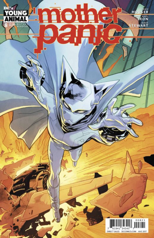 Mother Panic #8 (DC Comics, 2016), raw comic book in VF/NM condition — front cover