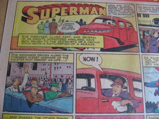 Superman Comic Page #13 (1940), raw, ungraded comic book — front cover