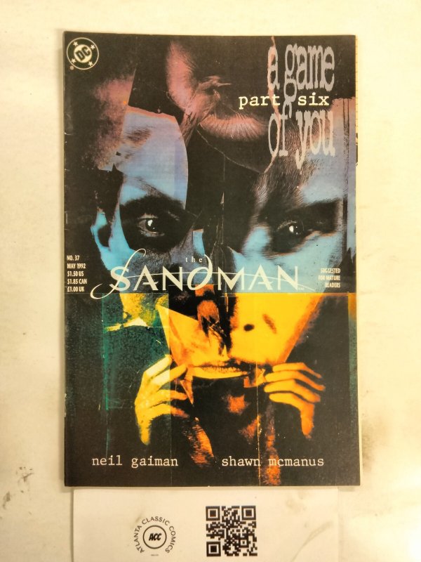 Sandman #37 (DC Comics), raw comic book in VF condition — front cover