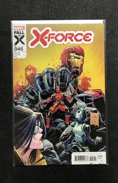 X-Force #45 (Marvel Comics, 2023), raw, ungraded comic book — front cover