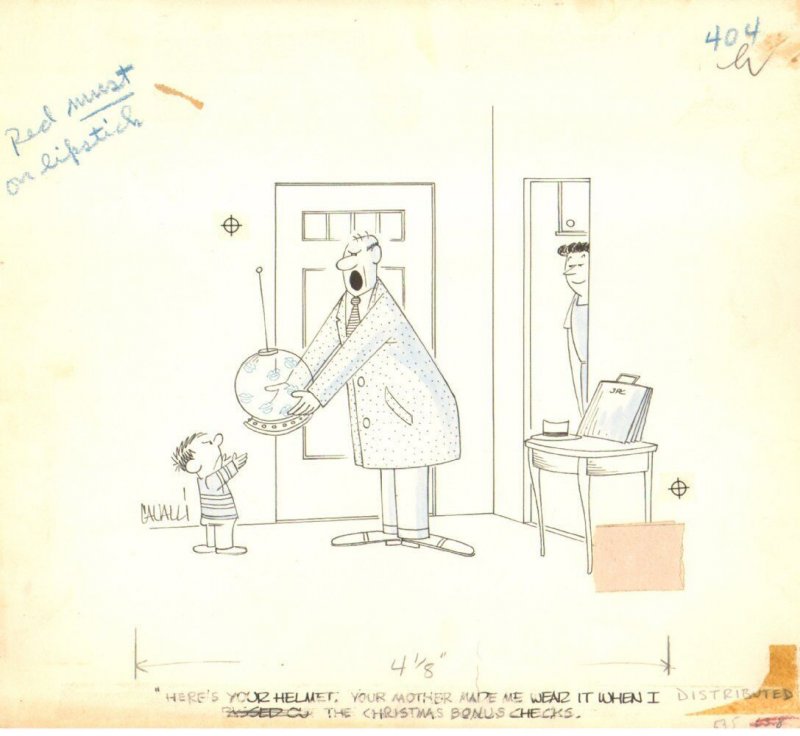 Space Helmet - 1955 Humorama art by Dick Cavalli (1955), raw, ungraded comic book — front cover