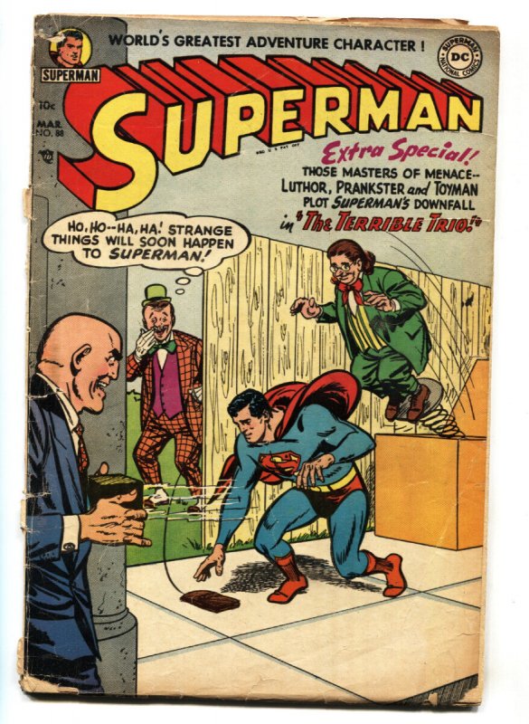Superman #88 - 1954 - DC - G+ - Comic Book (DC Comics, 1954), raw, ungraded comic book — front cover