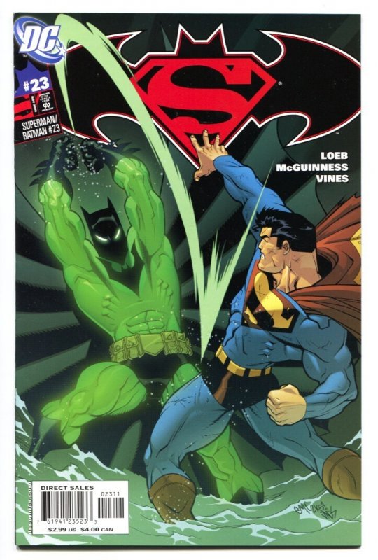Superman/Batman #23 (DC Comics, 2005), raw comic book in VF/NM condition — front cover