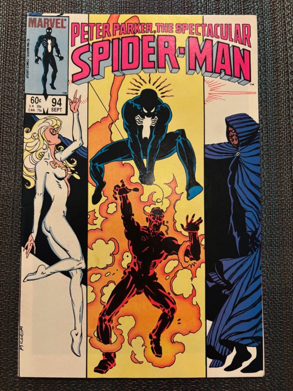 The Spectacular Spider-Man #94 (Marvel Comics, 1984), raw, ungraded comic book — front cover