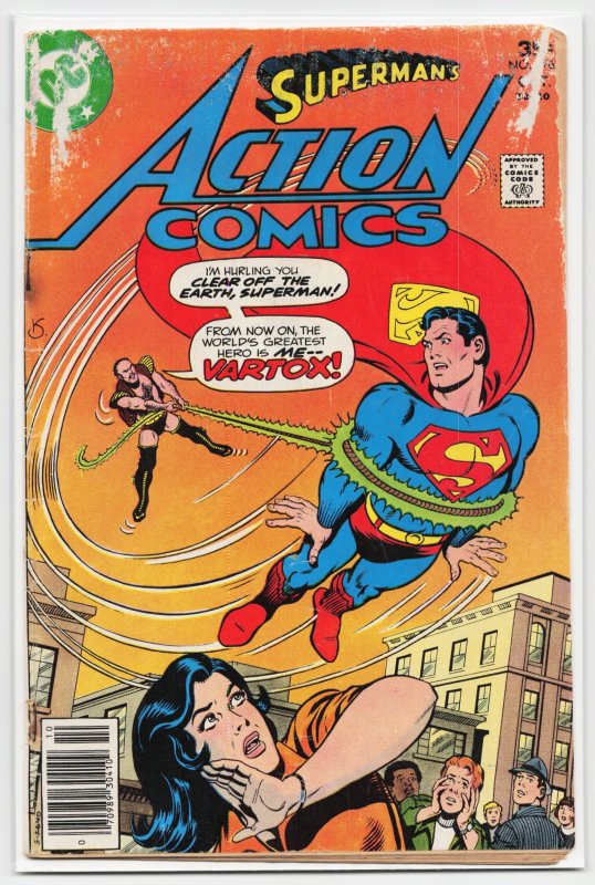 Action Comics #476 (DC Comics, 1977), raw, ungraded comic book — front cover