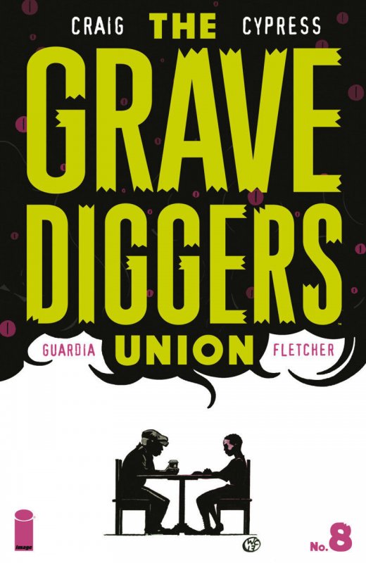 The Gravediggers Union #8 (Image Comics, 2017), raw comic book in VF/NM condition — front cover