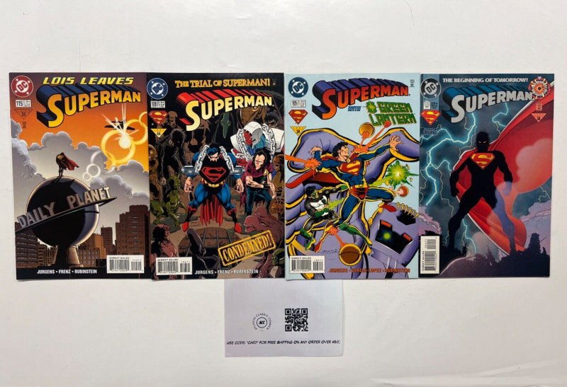 4 Superman DC Comic Books # 0 105 106 115 Wonder Woman Robin Flash 21 JS45, raw, ungraded comic book — front cover