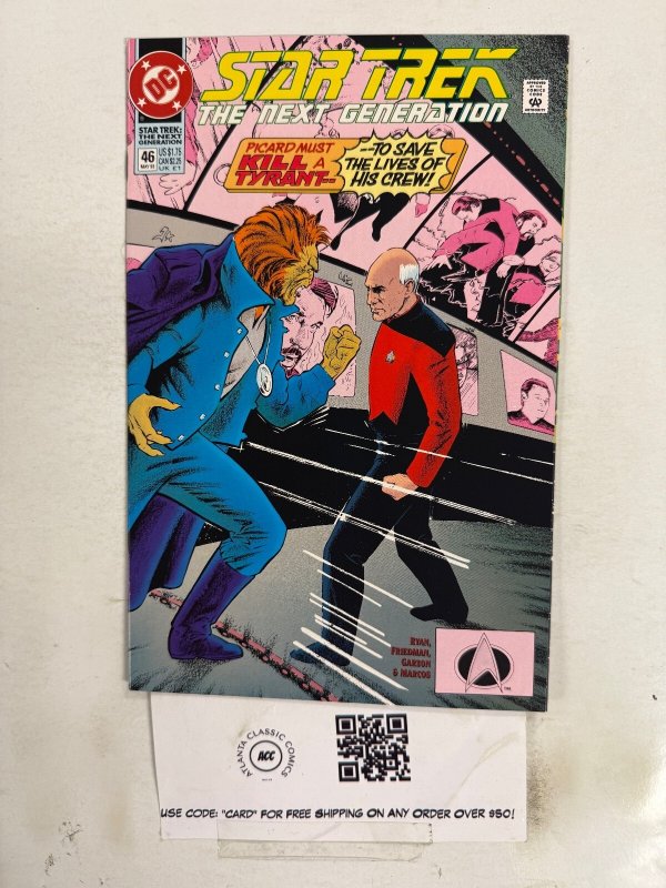 Star Trek the Next Generation #46 (DC Comics, 1993), raw comic book in NM condition — front cover