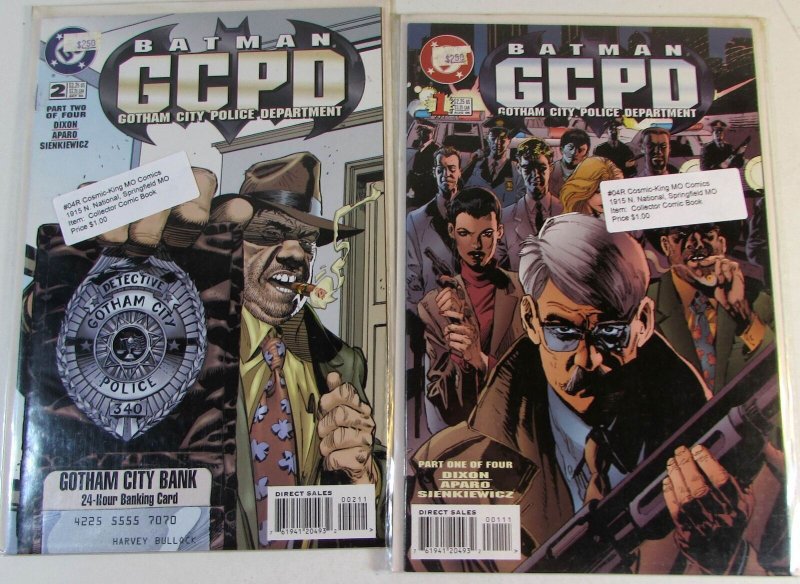 1996 Batman Gcpd Lot of 2 #1, 2 DC Comics NM 1st Print Comic Books (DC Comics, 1996), raw comic book in NM condition — front cover