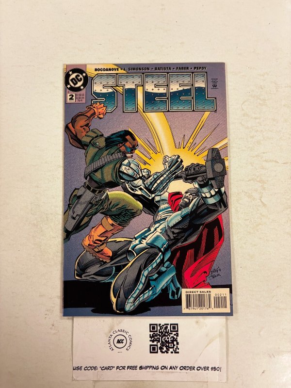 Steel #2 (DC Comics, 1994), raw comic book in NM condition — front cover