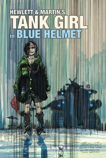 Tank Girl in Blue Helmet #1 (Titan Comics, 2026), raw, ungraded comic book — front cover