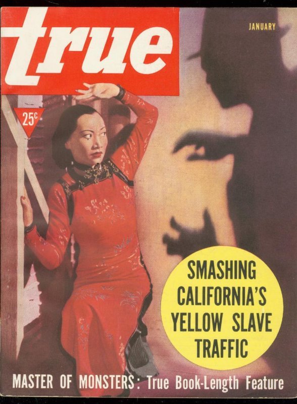 True Pulp-Jan 1939-Yellow Slave Traffic-Monsters-Junkie Vf/nm (1939), raw comic book in VF/NM condition — front cover