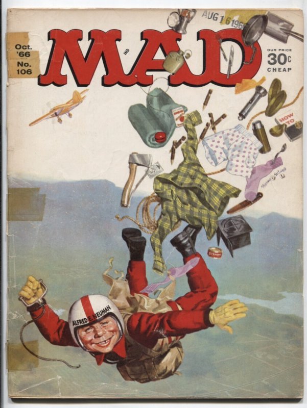 MAD Magazine #106-1966-Mingo-Drucker-Martin-Brandel-G (EC Comics), raw, ungraded comic book — front cover