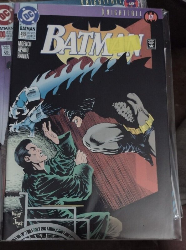 Batman #499 (DC Comics, 1993), raw, ungraded comic book — front cover