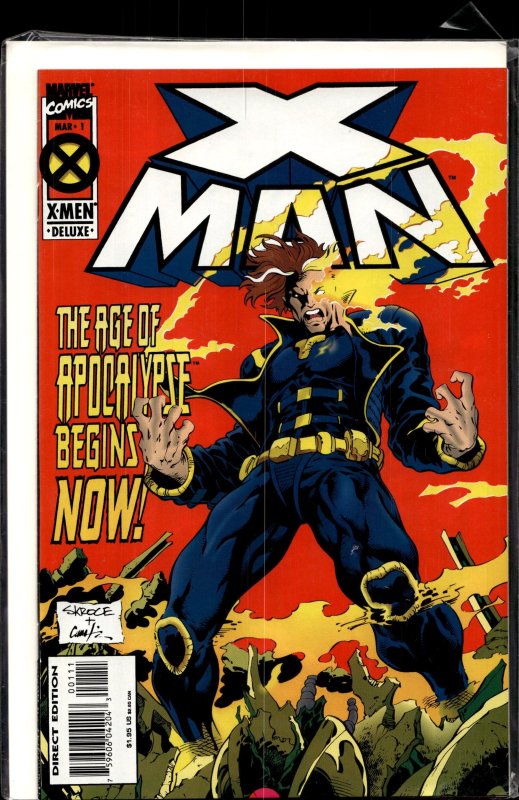X-Man #1 (1995), raw, ungraded comic book — front cover