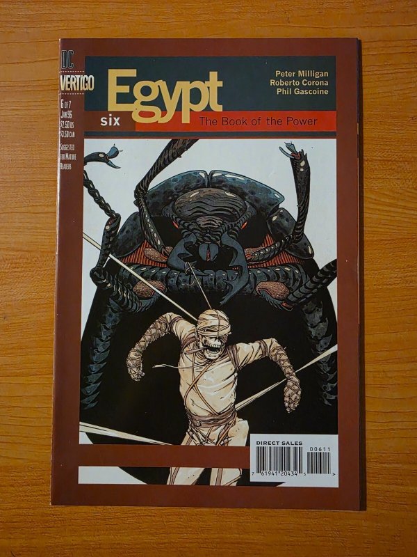 Egypt #6 (DC Comics, 1996), raw comic book in NM condition — front cover