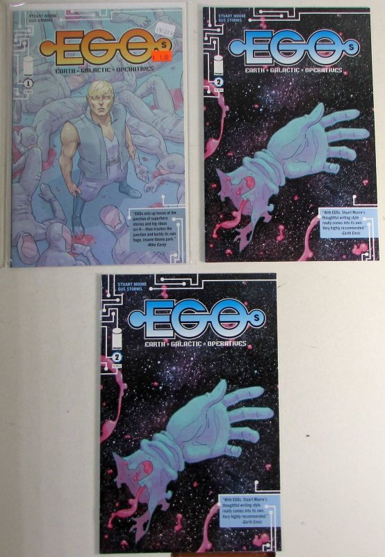 2014 Egos Lot of 3 #1, 2 x2 Image Comics NM 1st Print Comic Books (Image Comics, 2014), raw comic book in NM condition — front cover