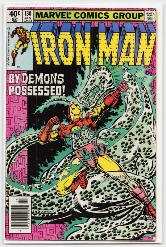 Iron Man #130 (Marvel Comics, 1980), raw, ungraded comic book — front cover