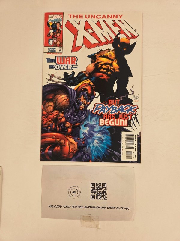 Uncanny X-Men #368 (Marvel Comics, 1999), raw comic book in NM condition — front cover
